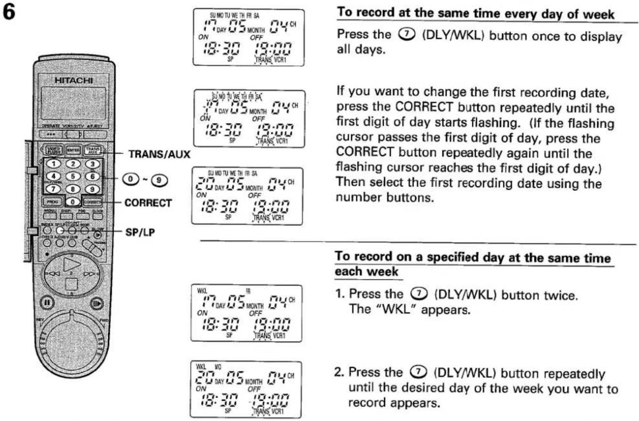HITACHI VT-M430 - (TIMER RECORDING) - 3