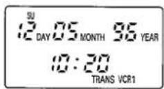 HITACHI VT-M430 - After setting the date, press the CLOCK button. - 1