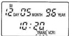 HITACHI VT-M430 - Set the time and date. - 1