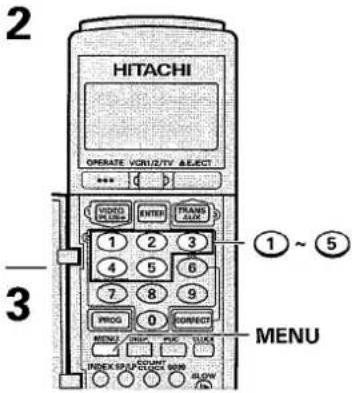 HITACHI VT-M430 - MENU FEATURES - 2
