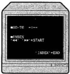 HITACHI VT-M430 - To locate a programme using the index feature - 1