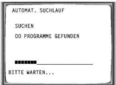 AUTOMAT. SUCHLAUF SUCHEN OO PROGRAMME GEFUNDEN BITTE WARTEN...