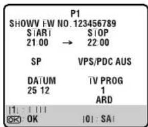 JVC HR-S8960 - Rufen Sie das SHOW VIEW-Programm-Menü auf. - 1