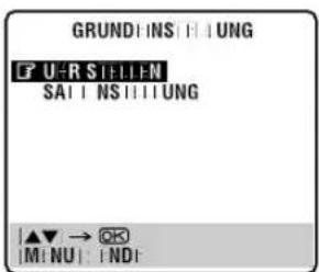 GRUND INS I UNG U-R S1:1:N SA1 NS1:1UNG ▲▼ → OK M:NU : |ND: