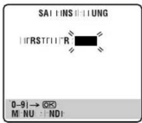 SAI INS IUNG RSTR 0-9→ M·NU :·ND