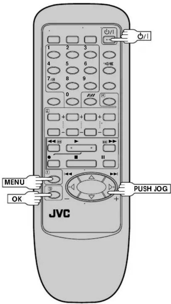 MENU OK JVC 1 2 3 4 5 6 7/88 8 9 0 + - + - + - + - + - + - + - + - + - + - + - + - + - + - + - + - + - + - PUSH JOG