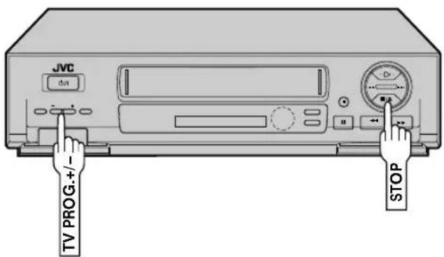 JVC +/- TV PROG.+/- STOP