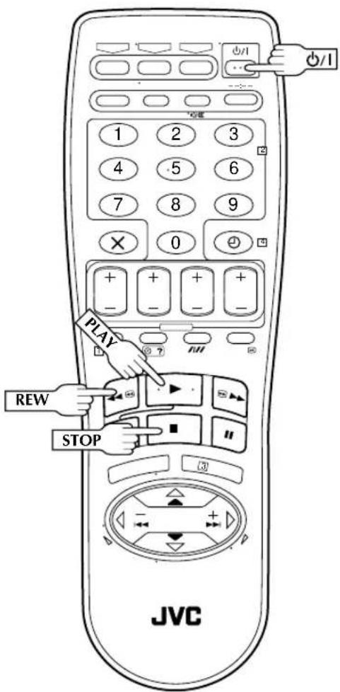 PLAY REW STOP JVC