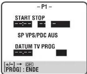 JVC HRS7500 - RUFEN SIE DIE TIMER-PROGRAM-MIERTAFEL AUF - 1