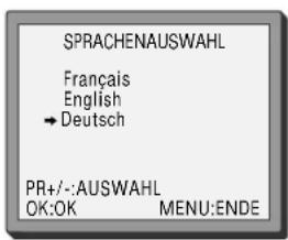 DAEWOO VQ257S - Menüsprachen - 2