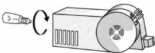 IGNIS ARL 350 ge - Removing the light bulb - 2