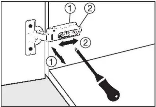 MIELE CVA 5065 - Türscharniere einstellen - 1