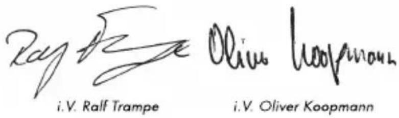 Roy F. Page i.V. Ralf Trampe Oliv Hoopmann i.V. Oliver Koopmann