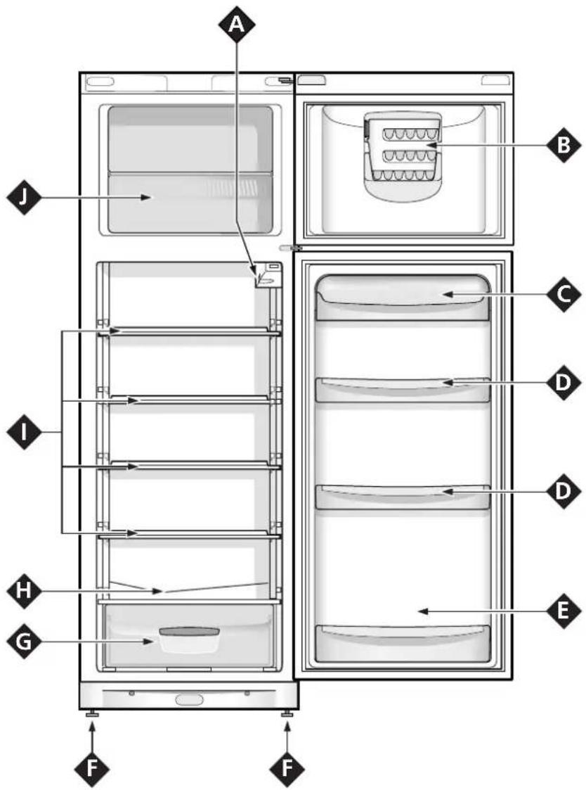 INDESIT T 3 SP - Lodówko-zamrażarka z bliska - 12