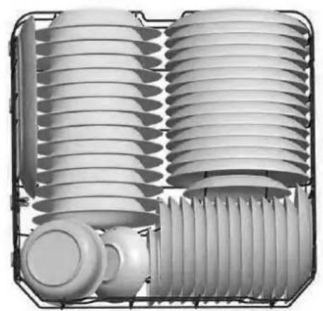Exquisit EGSP-140E-B - Beladen der Körbe nach EN50242 - 2