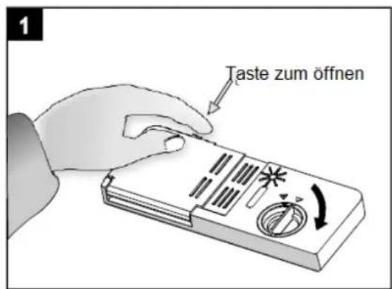 1 Taste zum öffnen