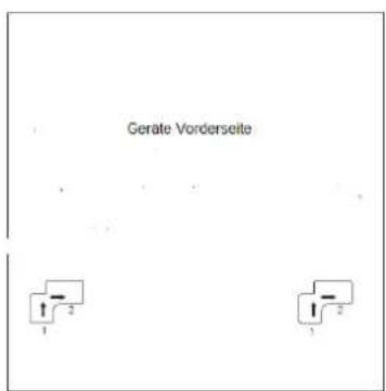Geräte Vorderseite 1 2 1 2