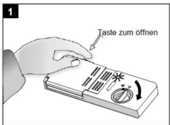 1 Taste zum öffnen