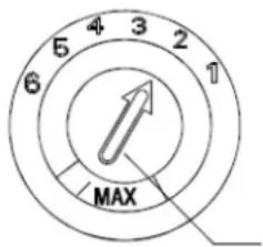 5 4 3 2 6 1 MAX