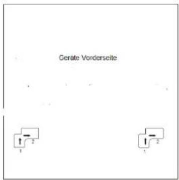 Geräte Vorderseite 1 2 1 2