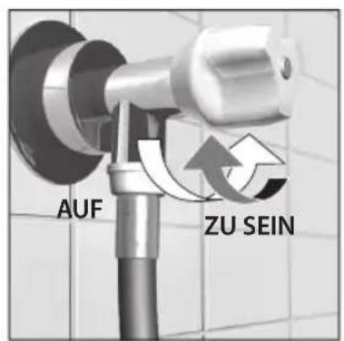 Exquisit WA7210 - ANSCHLUSS AN WASSERLEITUNG UND ABWASSERSYSTEM - 1