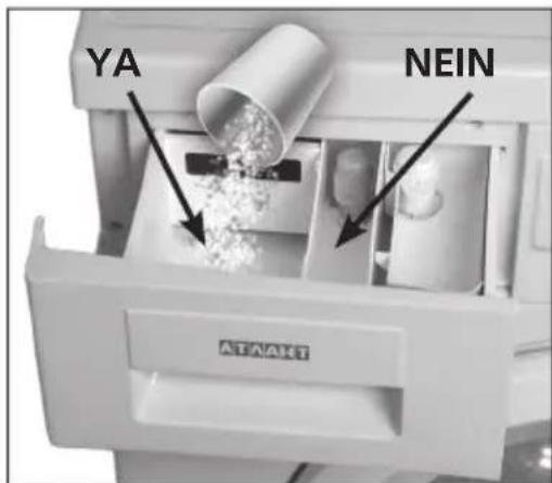 Exquisit WA7210 - ACHTUNG! Nicht empfohlen beim Waschen wird die Verwendung von gelförmigen Aufhellern. - 1