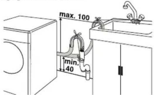 Exquisit WA 5014 - Wasserablauf anschließen - 1