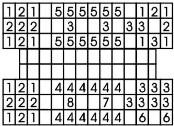 1 2 1 | 5 5 5 5 5 5 | 1 2 1 2 2 2 | 3 | 3 | 3 | 2 1 2 1 | 5 5 5 5 5 5 | 1 3 1 | | | | | | | | | | | | | | | | | | | | 1 2 1 | 4 4 4 4 4 4 | 3 3 3 2 2 2 | 8 | 7 | 3 3 3 3 1 2 1 | 4 4 4 4 4 4 | 6 | 6