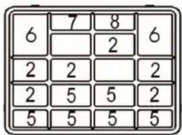 6 7 8 6 2 2 2 2 5 5 5 5