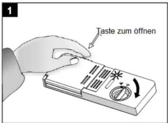 1 Taste zum öffnen