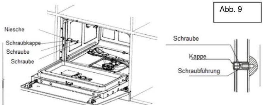 Niesche Schraubkappe Schraube Schraube Ab. 9 Schraube Kappe Schraubführung