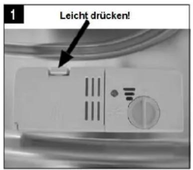 1 Leicht drücken!