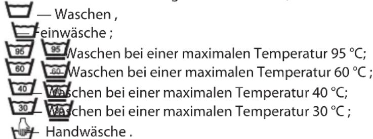 Exquisit WA7212 - INTERNATIONALE SYMBOLE FÜR DEN UMGANG MIT TEXTILIEN - 1