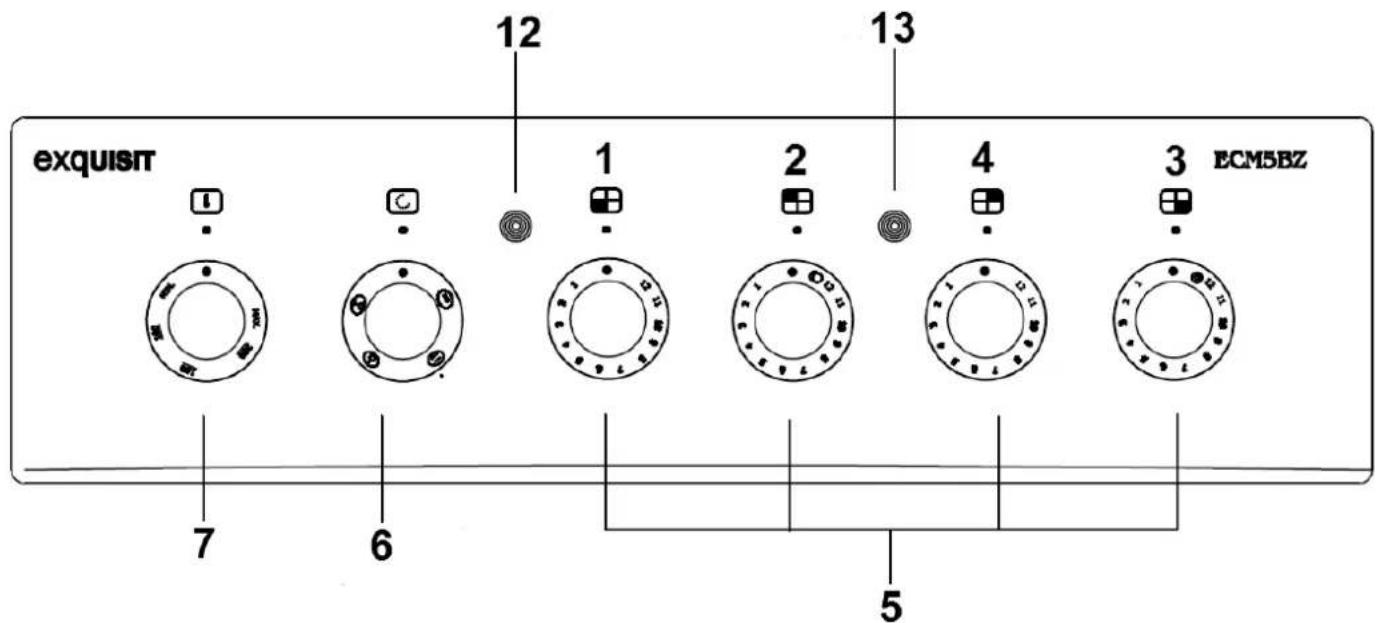 exquisit 12 13 ECM5BZ 7 6 5