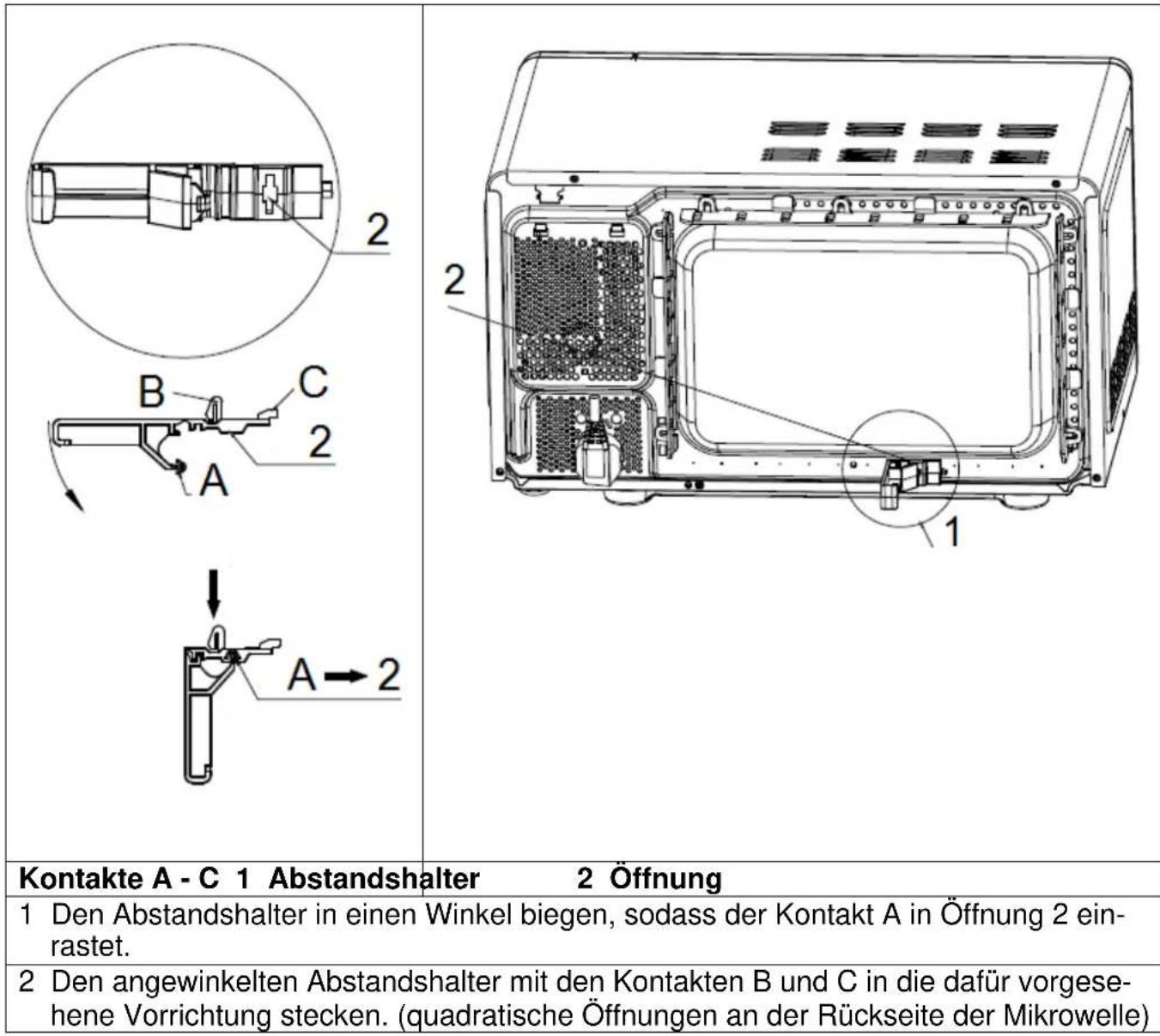 Exquisit MW8020H - Abstandshalter - 1
