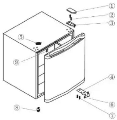 Exquisit KB01G - Türanschlagwechsel - 2