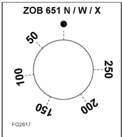 ZOB 651 N / W / X 50 100 200 250 750 FO2617