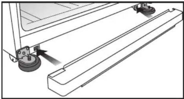 BLOMBERG DNE 9887 X A - Installazione della copertura di ventilazione inferiore - 1