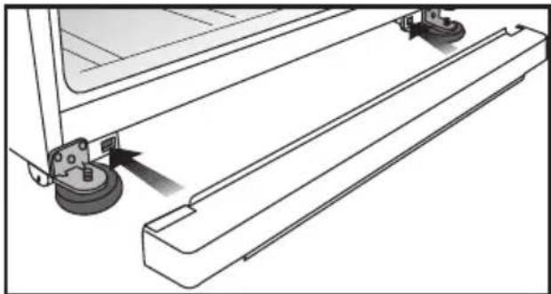 BLOMBERG DNE 9887 A - Installazione della copertura di ventilazione inferiore - 1
