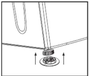 BLOMBERG TKF 7449 S - Füße einstellen - 1