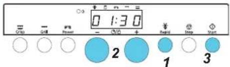 0 1:30 Grip - Grill Power - (P) + 2 1 3