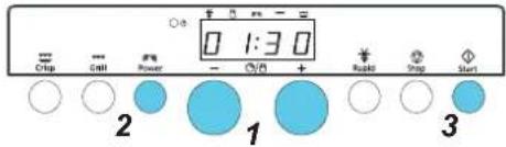 0 1:30 *** Ctrl *** Ctrl *** Power - + Quick Stop Start 2 1 3
