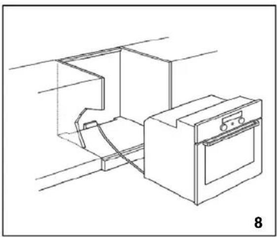 WHIRLPOOL AKP 235/01 IX - Befestigung des Einbaubackofens - 2