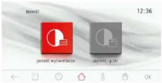 AMICA EBS 63541 S - Hauptmenü \ Einstellungen \ Helligkeit des Displays - 1