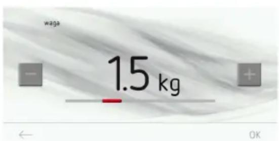 waga 1.5 kg ← OK