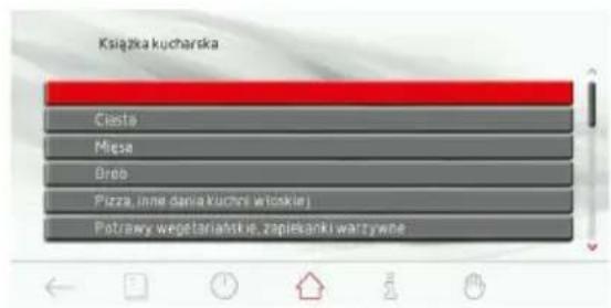 AMICA EBS 1020 TIP - Hauptmenü / Kochbuch - 1
