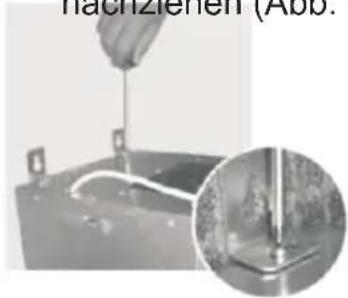 AMICA KH 17180 E - E) Einschrauben der Einstellschraube "C" (siehe: Montageschablone - Abb. - 3