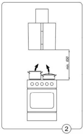 AMICA KH 17177 E - Die Dunstabzugshaube besteht aus den folgenden Elementen (Abb. 1): - 2