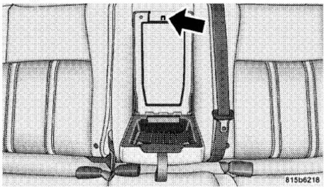 JEEP Grand Cherokee SRT (2008) - Storage — Rear Seat Armrest (If Equipped) - 2