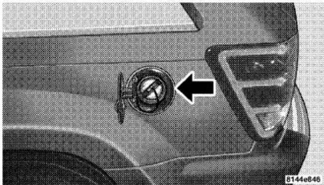 JEEP Grand Cherokee SRT (2008) - Fuel Filler Cap (Gas Cap) - 1